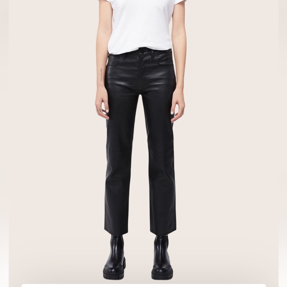 DSTLD 100% lamb leather pants